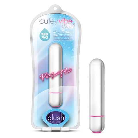 Play With Me Cutey Vibe Plus Silver Massagers & Wands