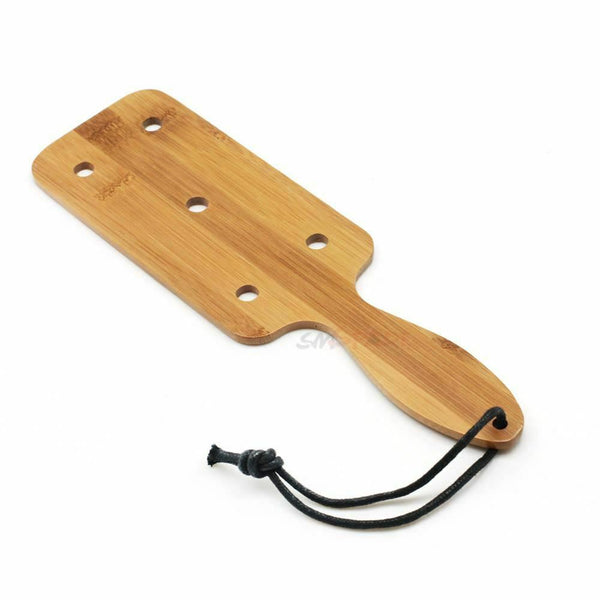Wide With Holes Natural Bamboo Spanking Paddle  Toy Paddles