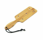 Wide With Holes Natural Bamboo Spanking Paddle Bdsm Toy