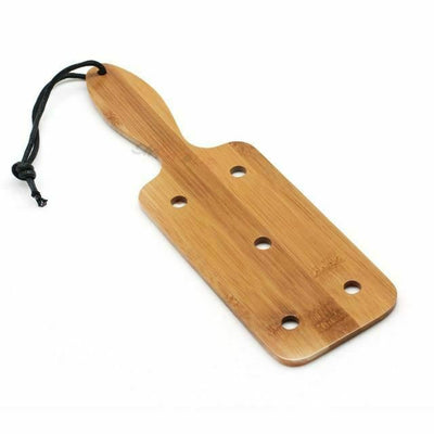 Wide With Holes Natural Bamboo Spanking Paddle  Toy Paddles