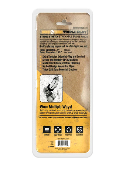 Triple Play  Ring  Rings