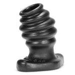 Butthole 2 Hollow Plug Medium Black Non Vibrating Butt Plugs