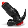 Woof Hollow Plug Stopper Black Red Non Vibrating Butt Plugs