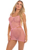 Roll Up Net Mini Dress Erotic Dresses