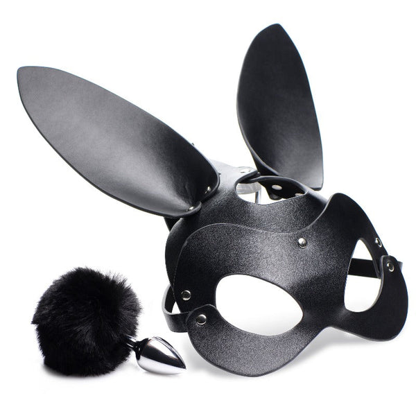 Bunny Tail Anal Plug And Mask Set Butt Plug Tails