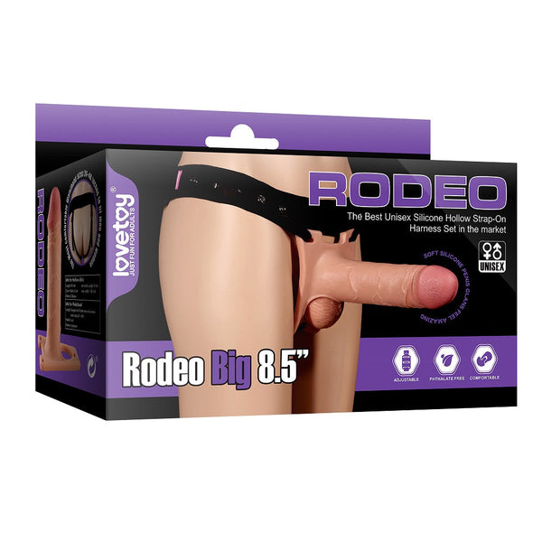 Rodeo Hollow Strap On Set 8.5In Strap Ons