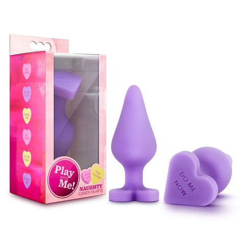Naughty Candy Heart Do Me Now Non Vibrating Butt Plugs