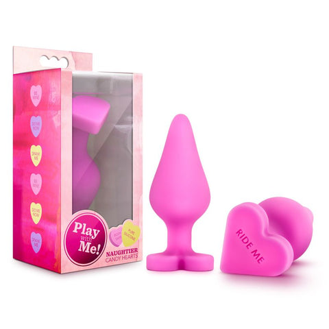 Naughtier Candy Heart Ride Me Non Vibrating Butt Plugs