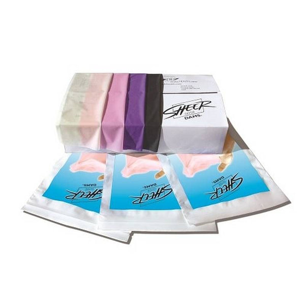 Sheer Dams 100 Pc Mixed Box Colours Flavours Latex