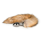 Fox Tail No. 2 Silver Plug Butt Plug Tails