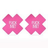 Fuck Me Cross Pattern Nipple Pasties Twin Pk Other Erotic Clothing