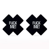 Fuck Me Cross Pattern Nipple Pasties Twin Pk Other Erotic Clothing