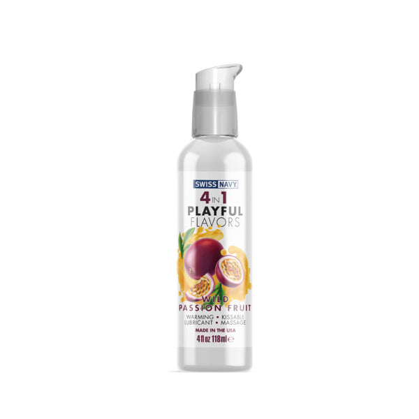 Playful Flavours 4 In 1 Wild Passion Fruit 4Oz 1Oz. Lubricants