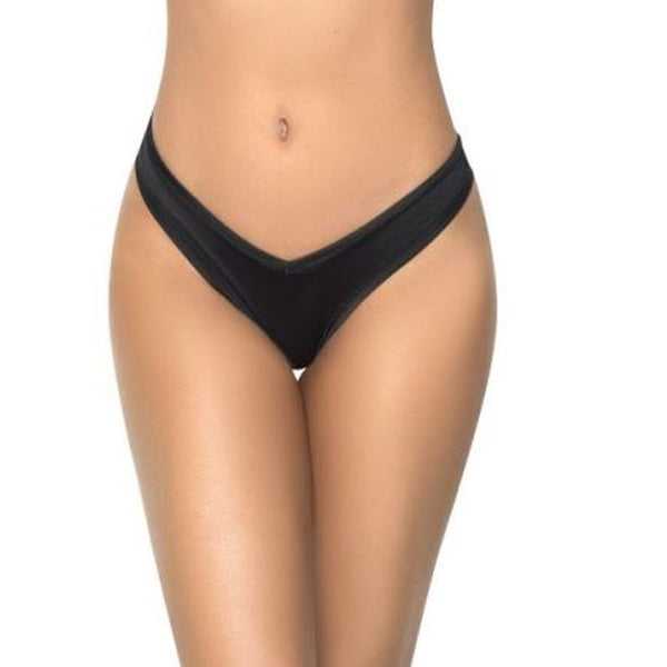 High Leg Thong Black Erotic Panties