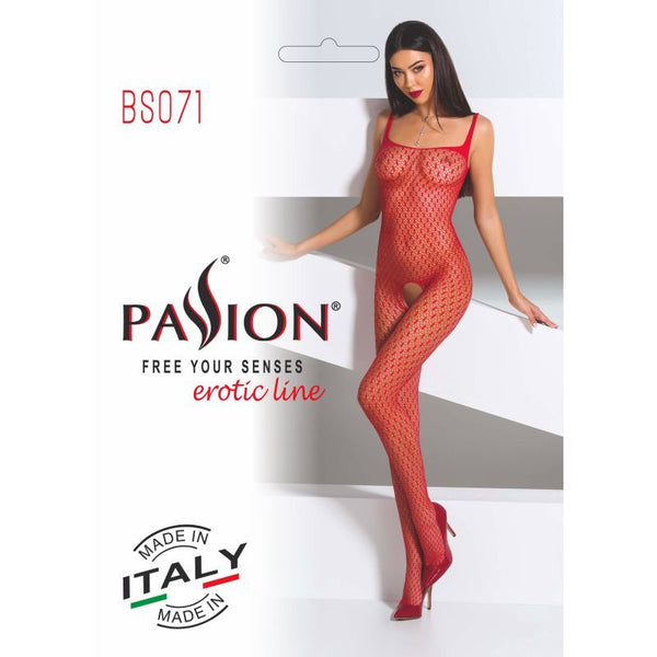 Bodystocking Bs071 Red Bodystockings