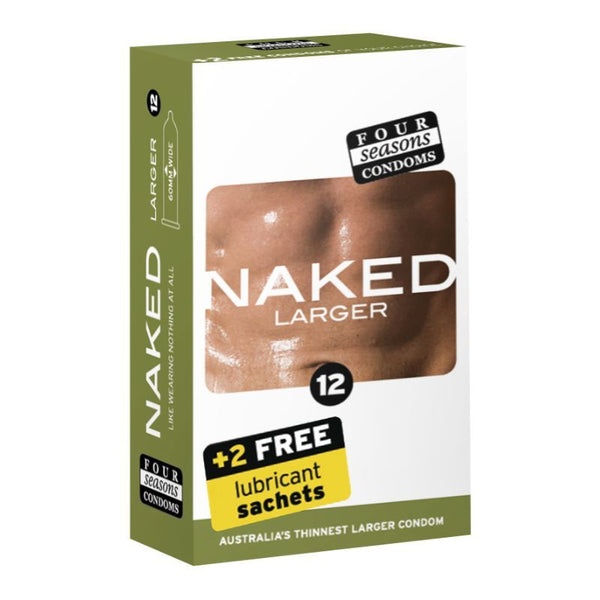 Four Seasons Naked Larger Condom 12 Pc Latex