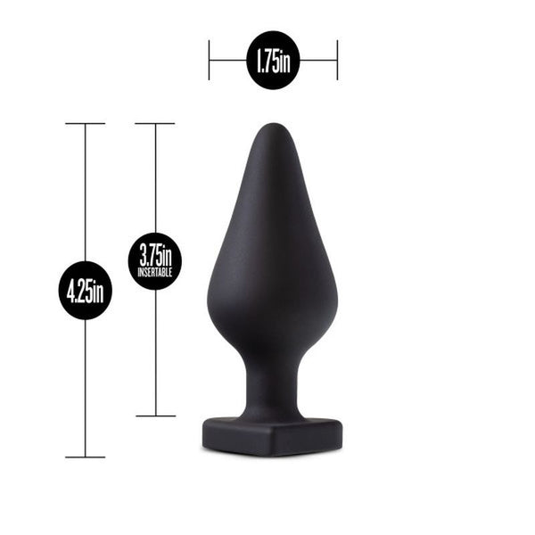 Temptasia Fuck Me Butt Plug Black Non Vibrating Butt Plugs