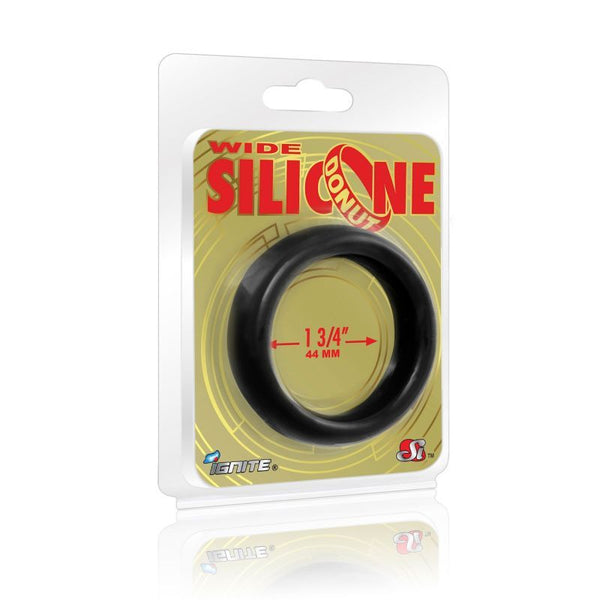 Wide Donut Black  Ring 44Mm  Rings