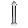 Glass Romance 1 Clear 7In Realistic Dildos