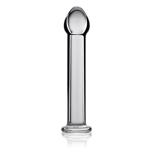 Glass Romance 1 Clear 7In Realistic Dildos