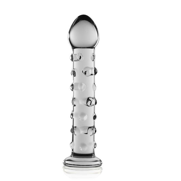 Glass Romance 2 Clear 7In Realistic Dildos