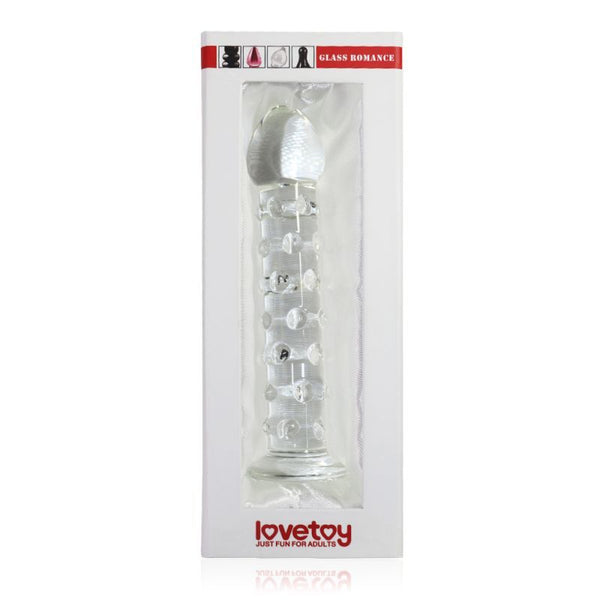 Glass Romance 2 Clear 7In Realistic Dildos