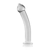 Glass Romance 3 Clear 7.5In Realistic Dildos