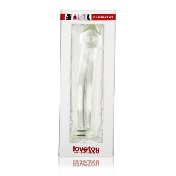Glass Romance 3 Clear 7.5In Realistic Dildos