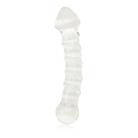 Glass Romance 5 Clear 7In Realistic Dildos