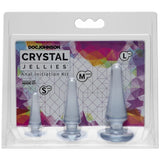 Anal Initiation Kit Clear Non Vibrating Butt Plugs