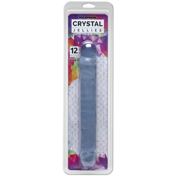 12 In Jr. Double Dong Clear Double Ended Dildos