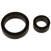 Silicone Double Pk Black  Rings