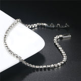 Veile Studios 2.5 Millimeter Single Row Full Diamond Crystal Bracelet Round Zircon Jewellery For Women Bracelets