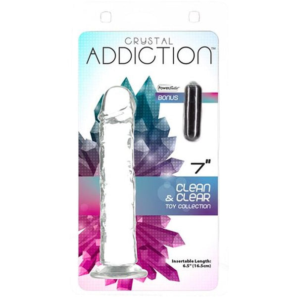 Crystal Dildo Straight 7In Or 9In Clear Dong Realistic Dildos