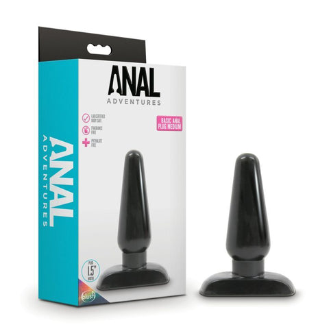 Anal Adventures Basic Plug Medium Non Vibrating Butt Plugs