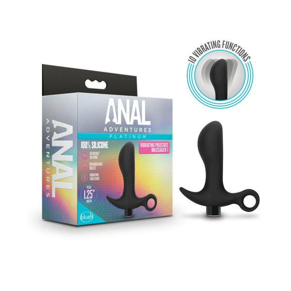 Anal Adventures Platinum Silicone Prostate Massager 01 Non Vibrating Butt Plugs