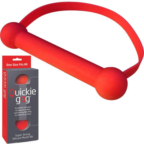 Quickie Gag Mouth Bit Red Gags