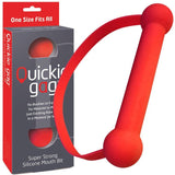 Quickie Gag Mouth Bit Red Gags