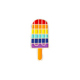 Brooches Veile Studios Six Colour Rainbow Corsage Metal Badge Brooch Pin Coat Accessories Jewelry Female
