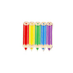 Brooches Veile Studios Six Colour Rainbow Corsage Metal Badge Brooch Pin Coat Accessories Jewelry Female