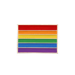 Brooches Veile Studios Six Colour Rainbow Corsage Metal Badge Brooch Pin Coat Accessories Jewelry Female