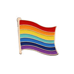 Brooches Veile Studios Six Colour Rainbow Corsage Metal Badge Brooch Pin Coat Accessories Jewelry Female
