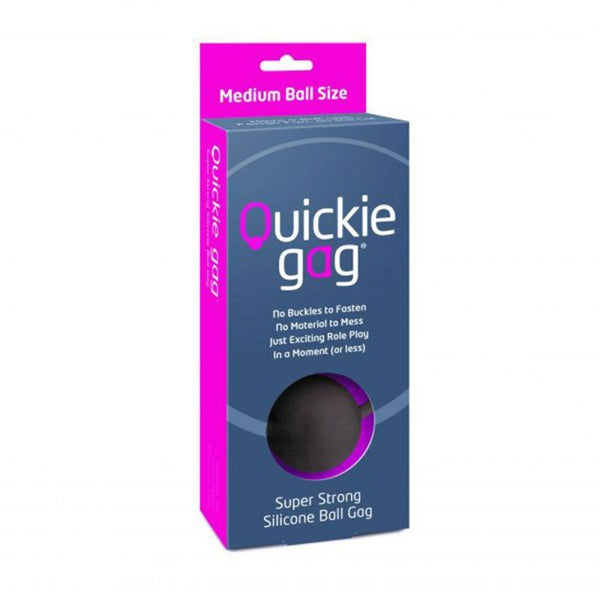 Quickie Gag Medium Ball Black Gags