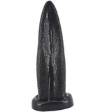 Tongue Shape Anal Plug Black Non Vibrating Butt Plugs