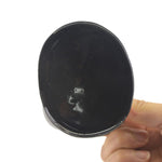 Tongue Shape Anal Plug Black Non Vibrating Butt Plugs