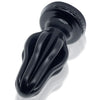Airhole 2 Finned Buttplug Black Non Vibrating Butt Plugs