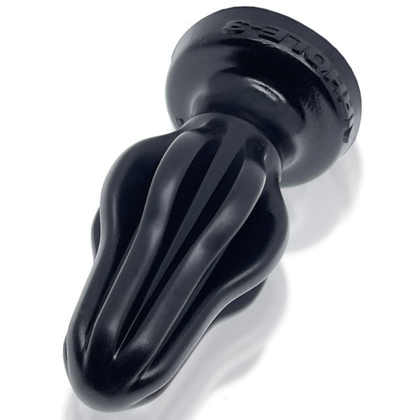 Airhole 2 Finned Buttplug Black Non Vibrating Butt Plugs