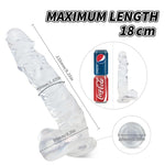 Kennard Dong W Balls Clear L Non Vibrating Butt Plugs