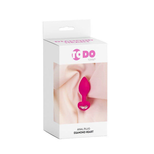 Todo Diamond Heart Anal Plug Non Vibrating Butt Plugs