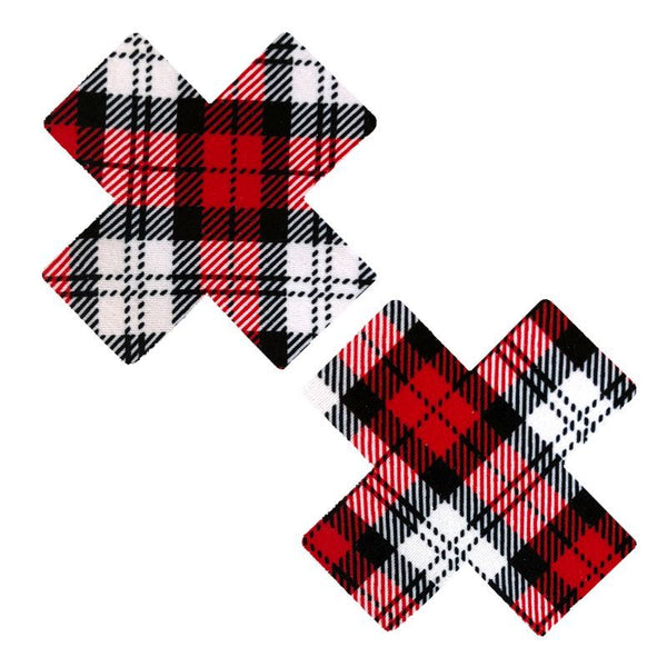 2X School Girl Plaid Factor Pasties Other Erotic Clothing